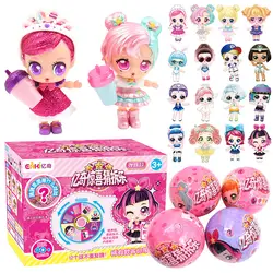 Оригинальный сюрприз eaki Натуральная Детская игрушка «сделай сам» куклы с коробкой Игрушки для девочек куклы дети день рождения