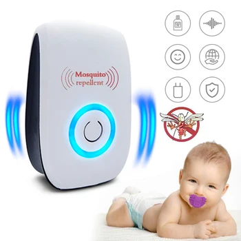 

Enhanced Version Electronic Cat Ultrasonic Anti Mosquito Insect Repeller Rat Mouse Cockroach Pest Reject Repellent EU/US Plug