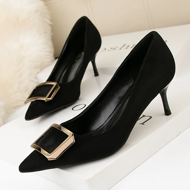 Women's High Heels Pumps Sexy Party Office Ladies 2021 Brand Luxury Designers Woman Thin Heels Pointed Toe Fashion Ladies Shoes