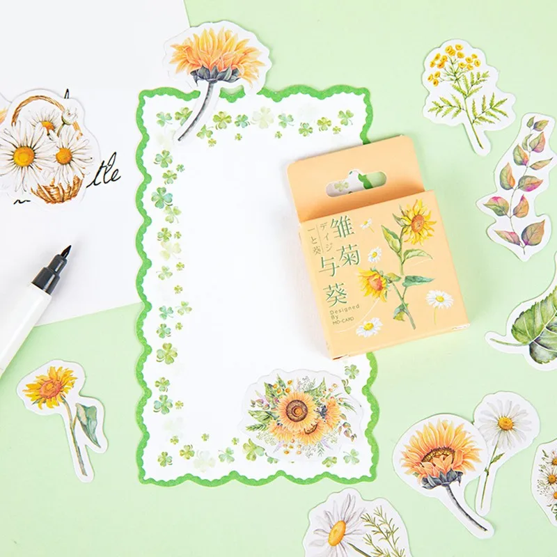 20 упаковок креативных милых желтых подсолнухов фотоальбомов | Канцтовары для