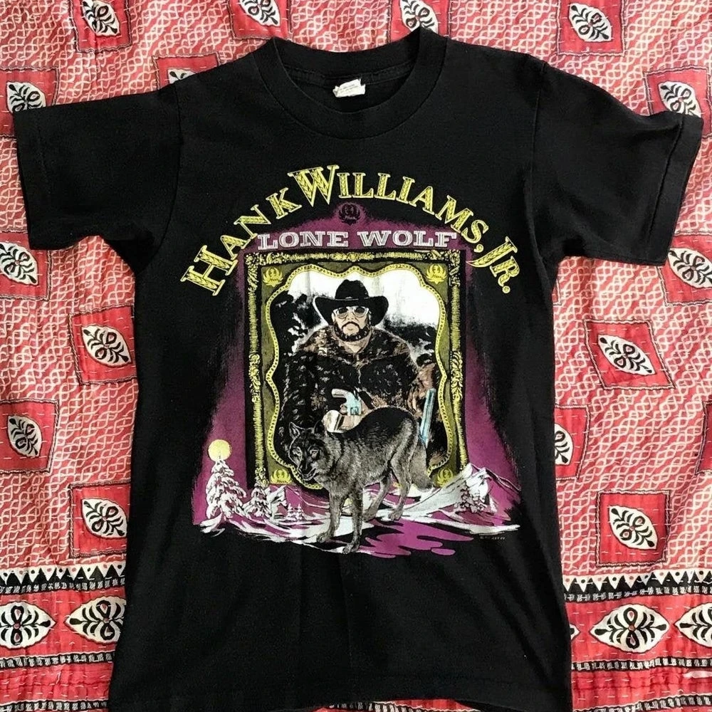 Футболка Vtg с рисунком Ханка Уильямса Jr 1990 | Мужская одежда