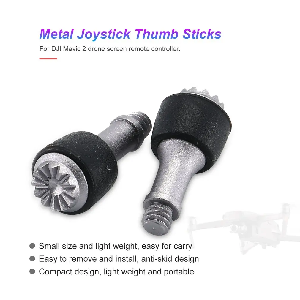 

2pcs Aluminum Analog Alloy Joystick Thumb Sticks Thumb Lever For DJI Mavic Air Remote Control Lever Camera Drone Accessories