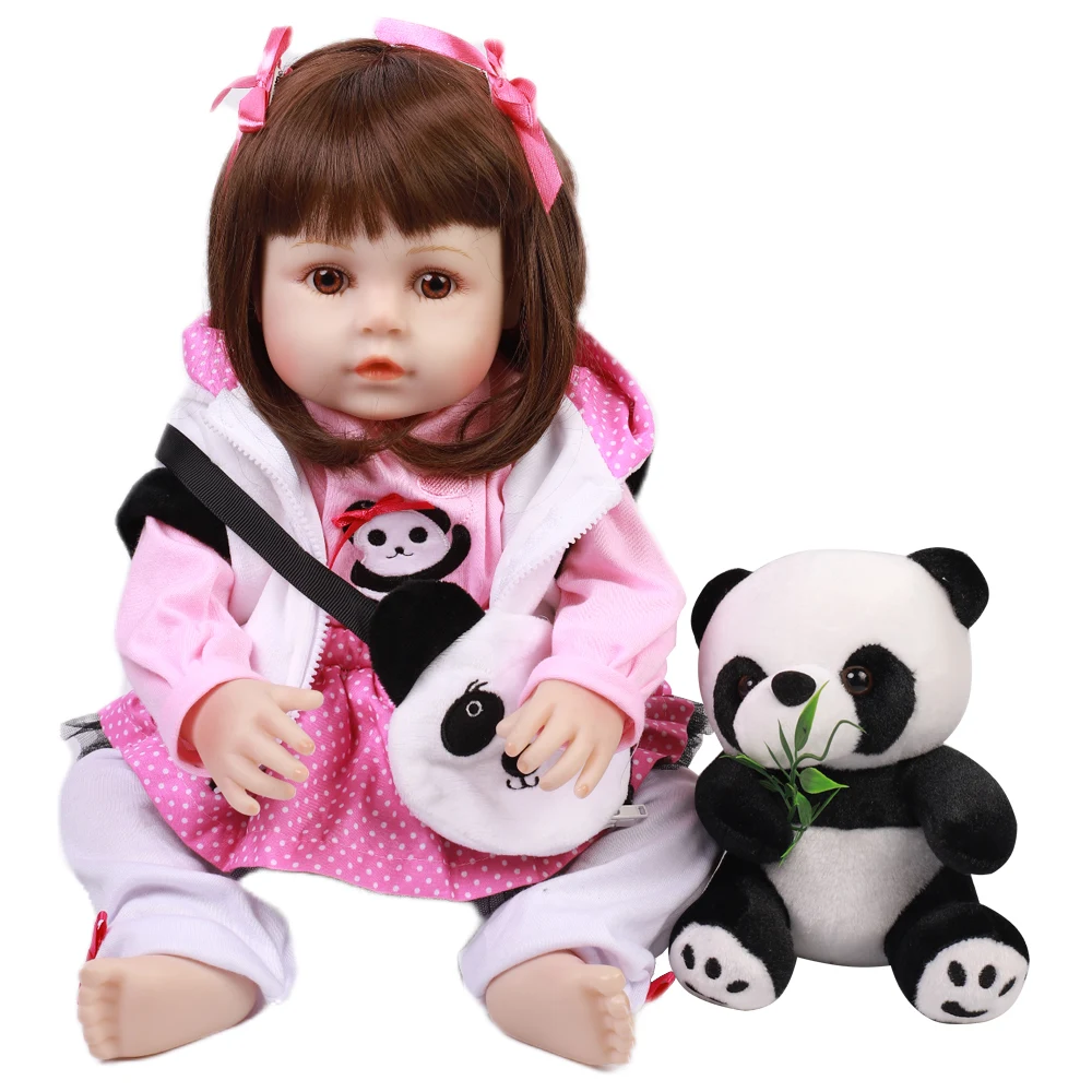 Hoomai 48 см милая кукла реборн мягкая виниловая Реалистичная Bebe Детские куклы для