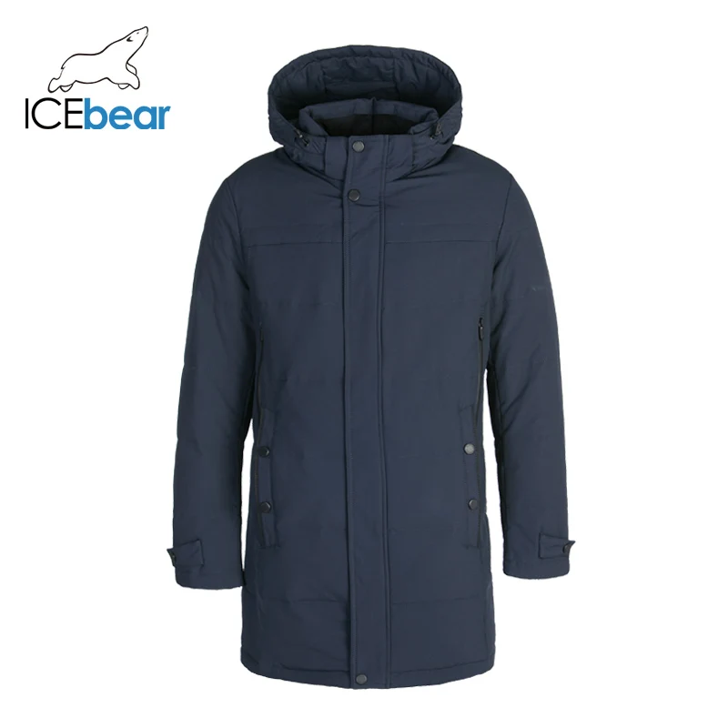 icebear высокое качество зимний мужской пуховик Стильная парка пальто Толстая Теплая мужская одежда DD4YA055F