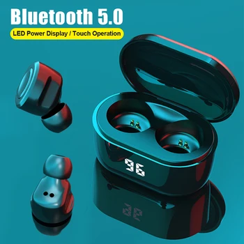 

Mini in-ear Wireless Headphones A6 TWS Bluetooth 5.0 Earphones HiFi Stereo Headset with Digital Charge Box Earbuds Dropshipping