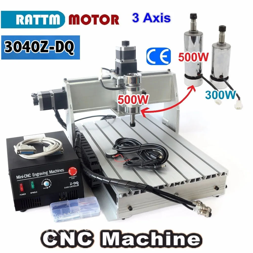 3 оси 500 Вт CNC 3040 Z-DQ CNC маршрутизатор гравер/гравировка помолка, резка сверлильный станок шариковый винт 220 В/110 В