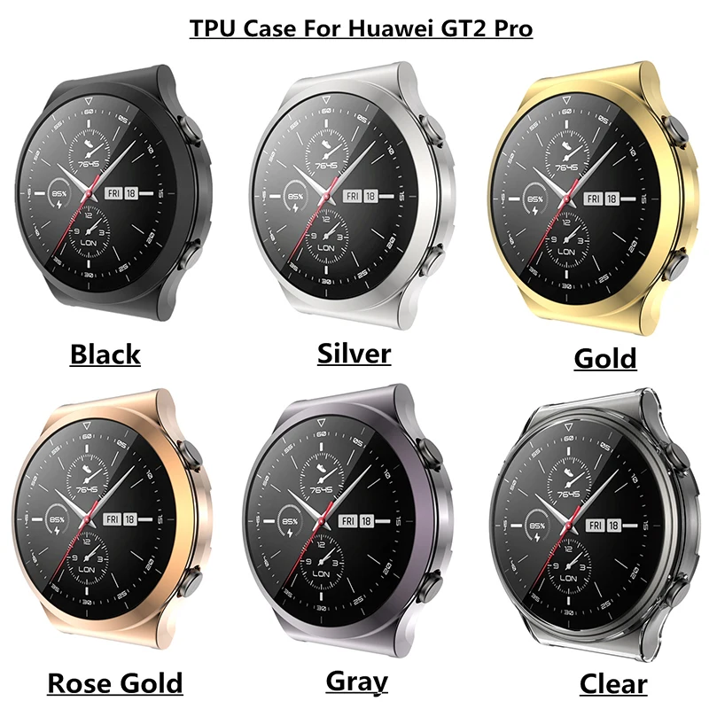 Купить Мягкий защитный чехол из ТПУ на весь экран рамка для Huawei Watch GT 2 Pro ремешок GT2 pro | Электрическая безопасность (1005001651764524)