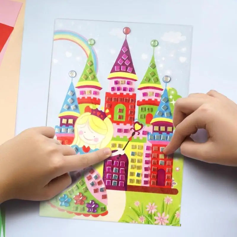 Мозаичные настенные наклейки ручной работы 3D DIY настенные художественные наклейки детский подарок домашний декор
