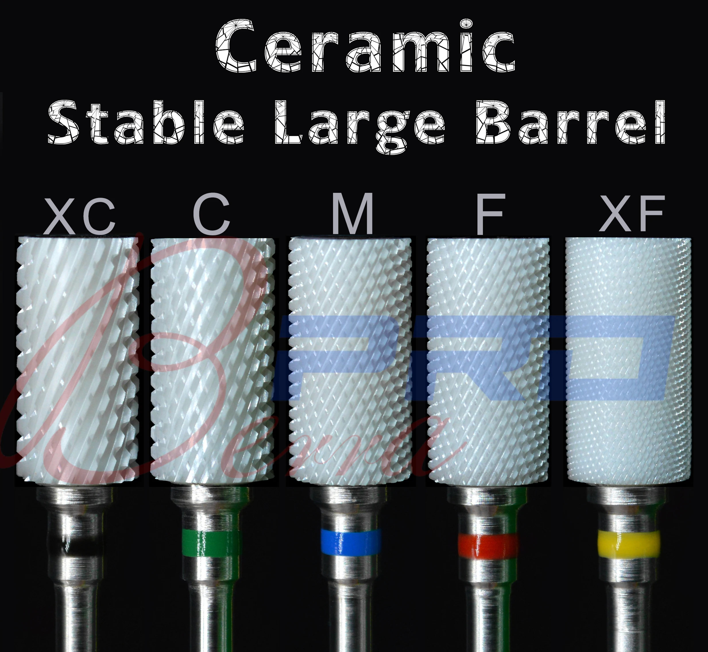 

Proberra 6.6 Ceramic Stable Large Barrel Double steps sets&kits sharp nail drill accessory manicure pedicure burr cutter