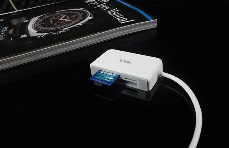 Ssk Тип c кардридер usb3.0 tf CF MicroSD кард-ридер usb 3,0 мульти в 1 usb ручка-накопитель lector de tarjeta считыватель смарт-карт