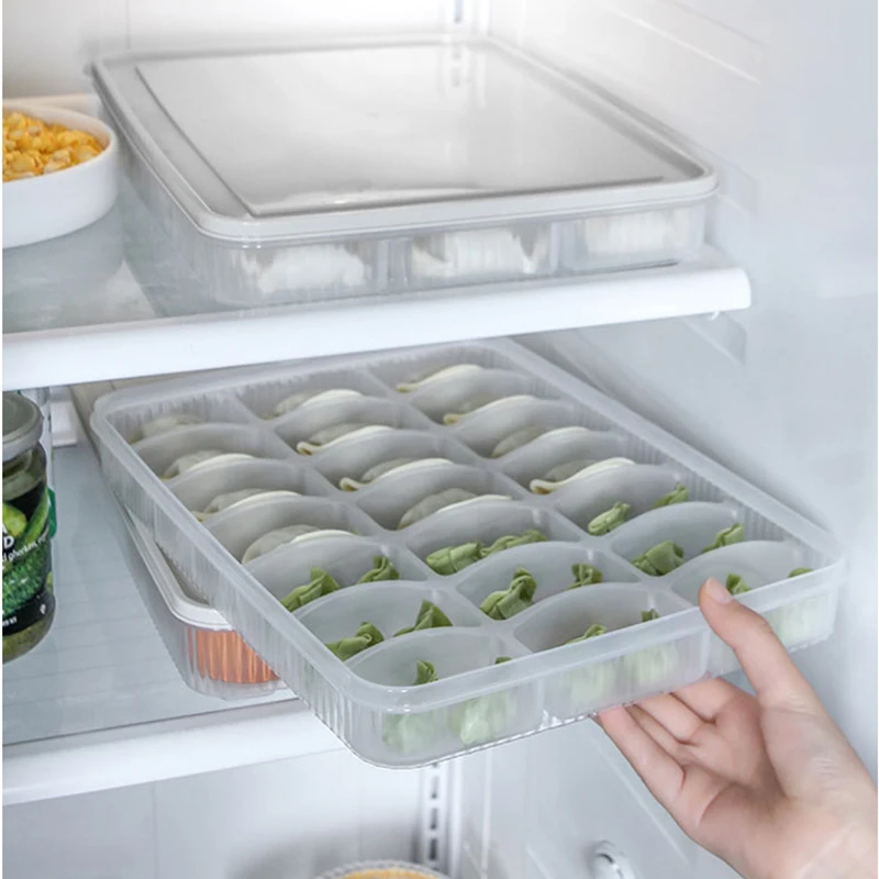 Кухонная пластиковая прозрачная коробка для хранения еды, органайзер, многофункциональная современная домашняя кухонная коробка для хранения мусора Пельменей