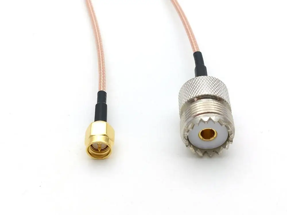 20 шт. UHF SO239 женский PL259 к SMA Штекерный обжимной кабель RG316 оптовая