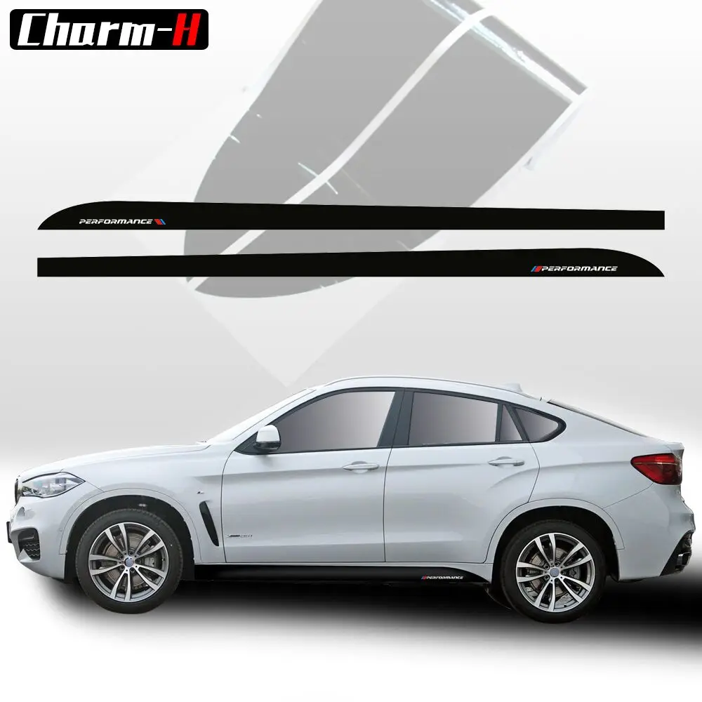 2 шт. наклейки для BMW X6 F16 2015 Н. В. 5D углеродное волокно/глянцевый/матовый черный|sticker