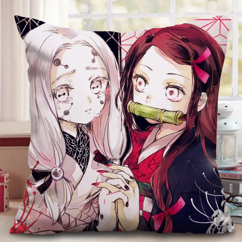 G DIOCOS Demon Slayer Kimetsu no Yaiba Nezuko подушка диван в стиле аниме Подушка Рождественский подарок 40X40 см - Цвет: G