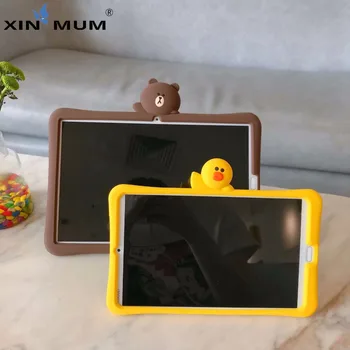 

Soft Silicone Stand Cartoon Case for Huawei MediaPad M3 Lite 10 BAH-W09/AL00/L09 10.1'' Tablet Cases Kids Cover Gift Stickers