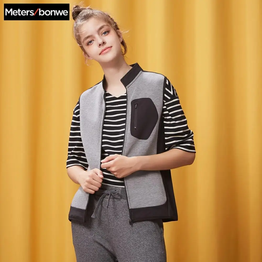  Metersbonwe Vest Coat Spring And Autumn Korean Stand Collar Thin Cardigan Coat High Quality Casual Vest 