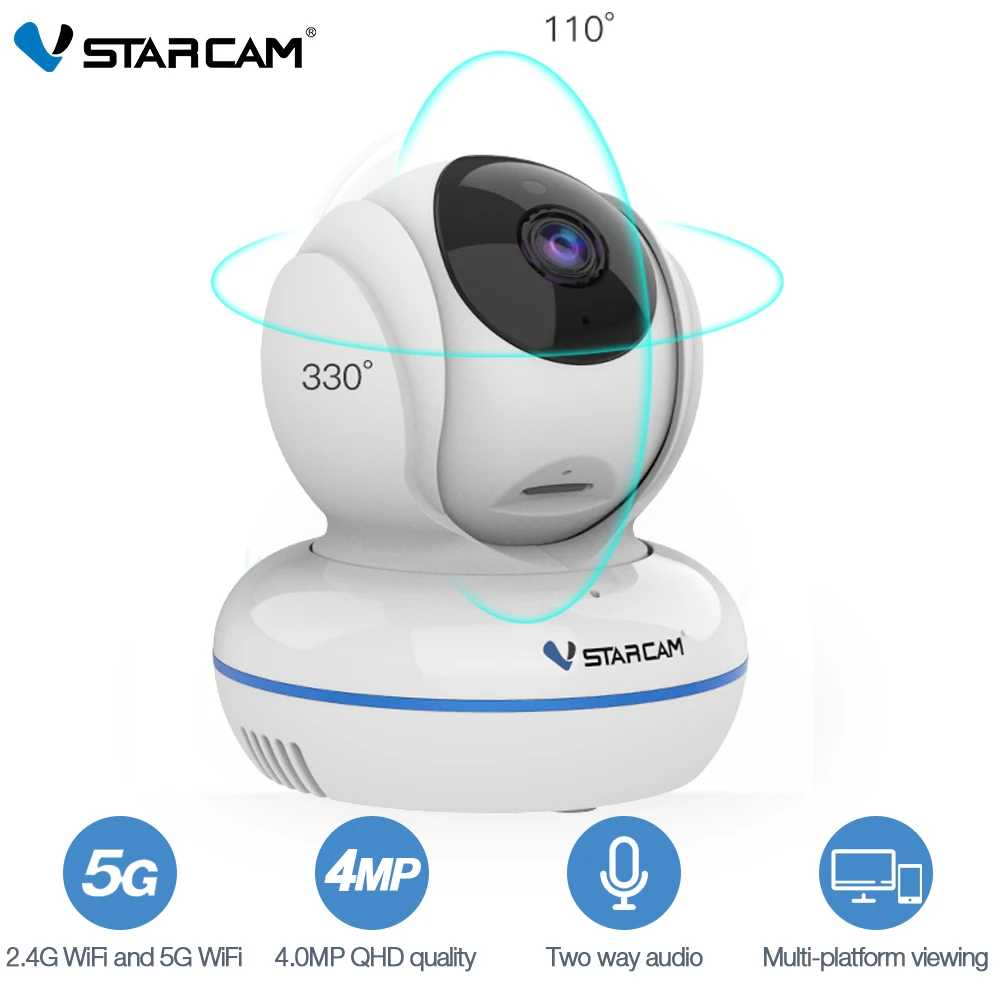 Vstarcam C22Q 4MP Full HD 2,4G/5G WiFi камера Wi-Fi детский монитор камера Wi-Fi панорамирование/наклон видеонаблюдение Безопасность IP CCTV камера