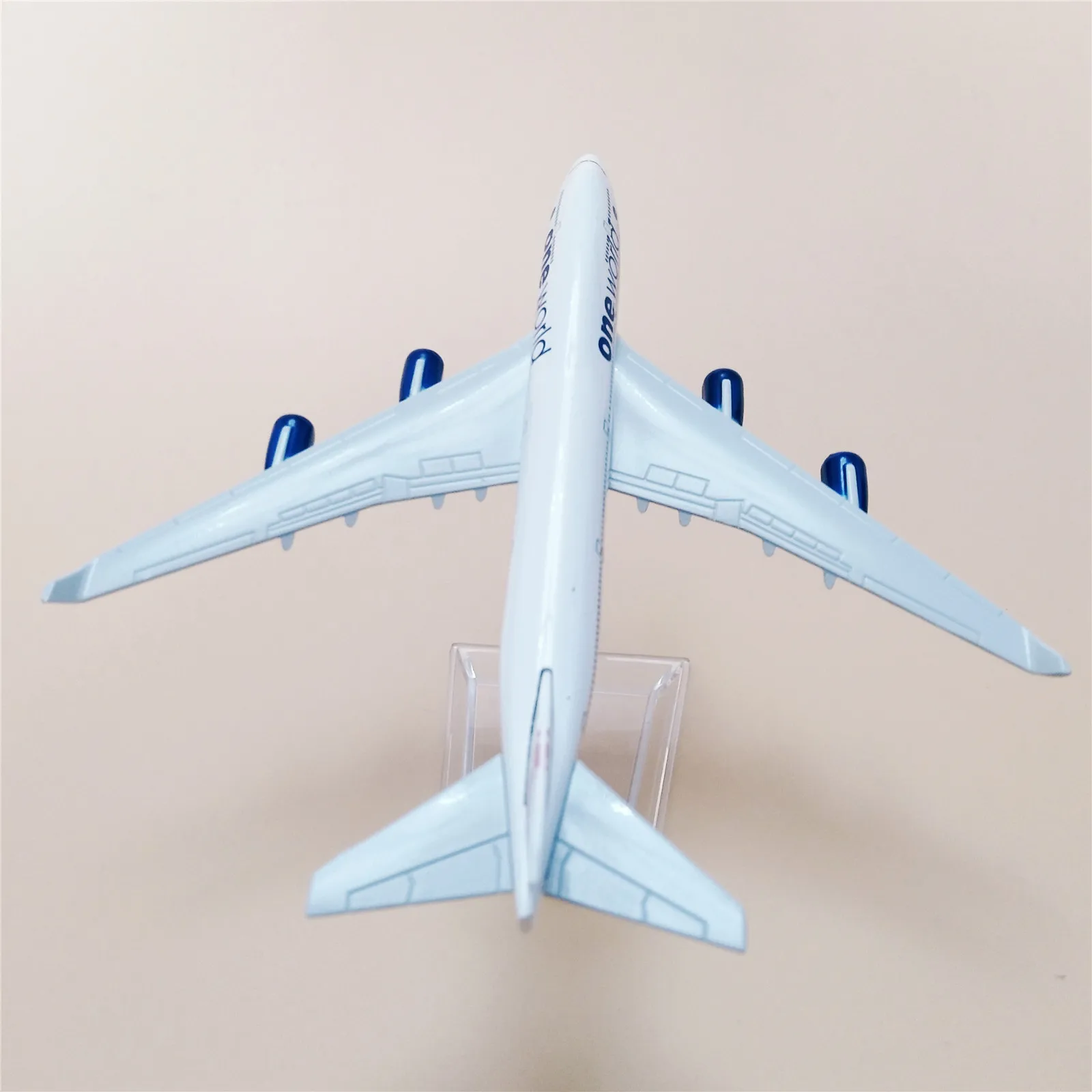 Модель самолета из металлического сплава 16 см авиакомпании ONE WORLD Airlines модель