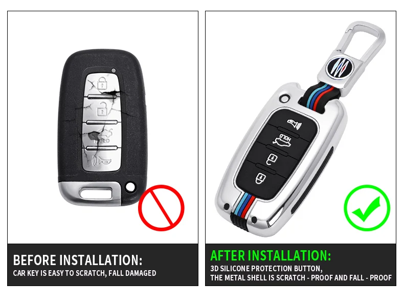 Custodia per chiave in Silicone in lega di zinco per Hyundai Solaris HB20 Veloster SR IX35 Accent Elantra I30 per KIA RIO K2 K3 Sportage 8 Custodia per chiave in Silicone in lega di zinco per Hyundai Solaris HB20 Veloster SR IX35 Accent Elantra I30 per KIA RIO K2 K3 Sportage - Hde956ee361d148f9aef0060f2b0ff0774