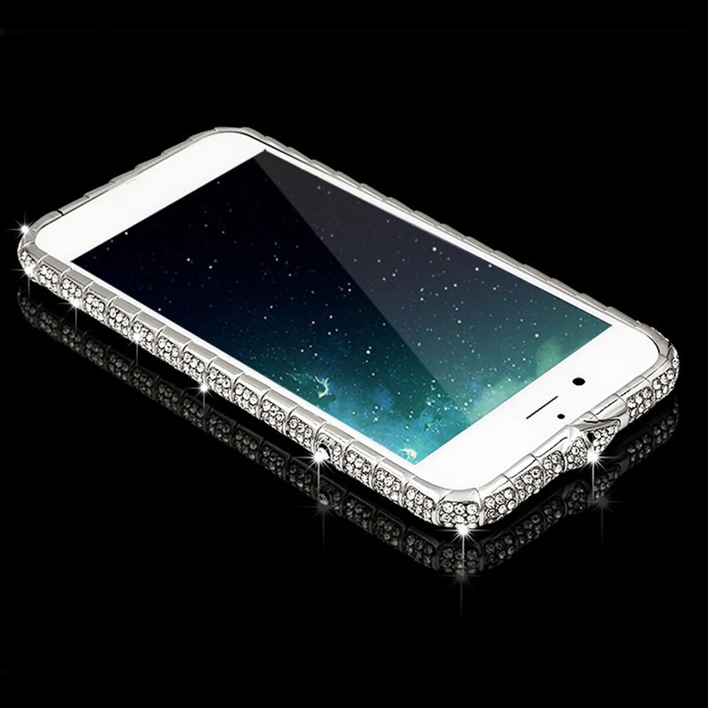 Бампер Защитный чехол блестящий роскошный блестящий змейка Bling Diamond прочный металлический каркас Кристалл Модный чехол для IPhone X XS Max