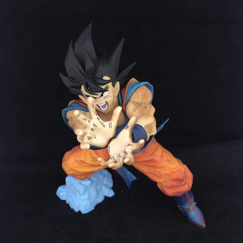 Аниме «Жемчуг дракона» супер сайян, «Жемчуг дракона черные волосы Son Goku kamehameha GK статуя фигурка из ПВХ, Коллекционная модель, M2734