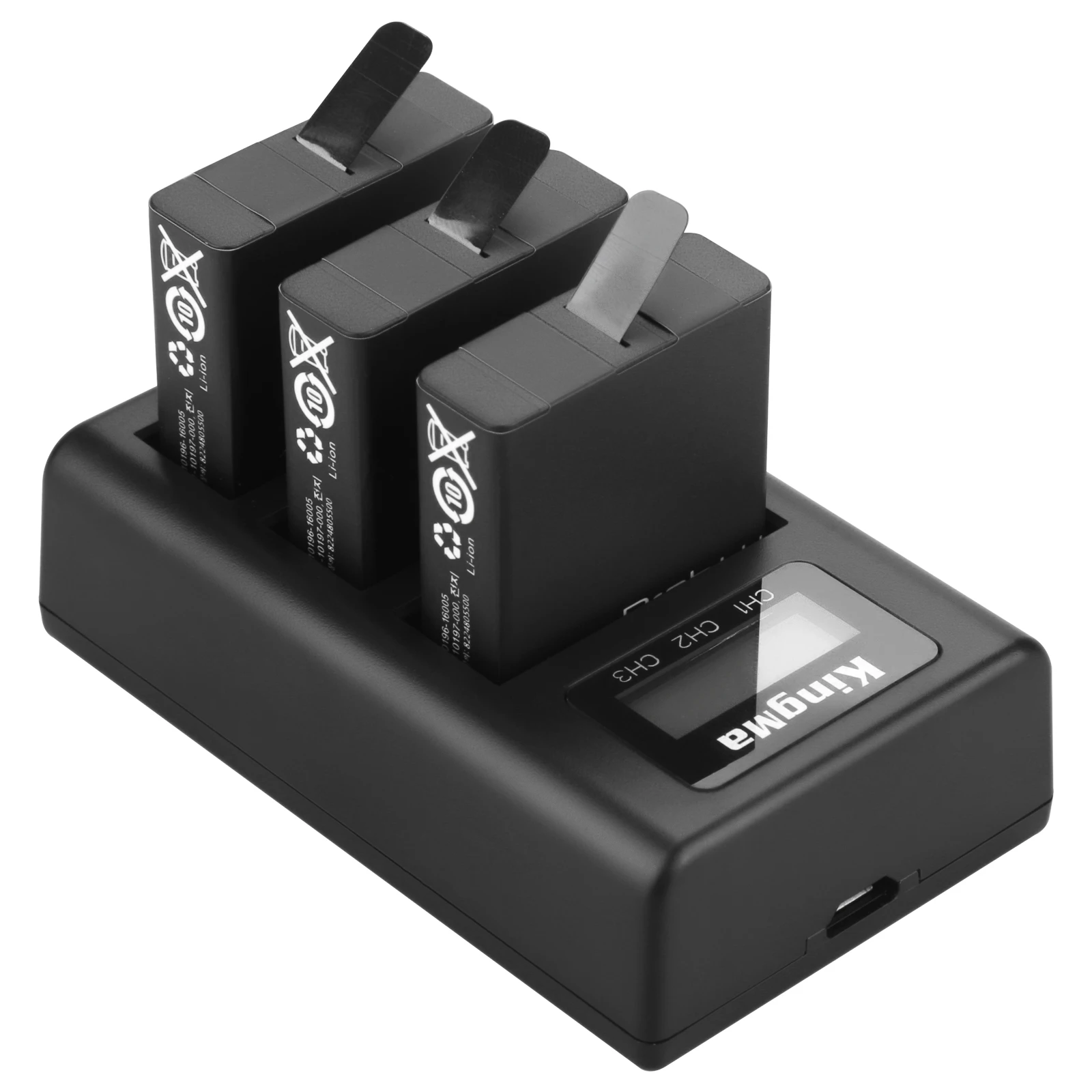 

Аккумуляторная батарея Akku для GoPro Hero 7 / 6/6/5 с USB LCD 3-портовое зарядное устройство для GoPro Hero 7 hero 6 hero 5 Аккумулятор для камеры