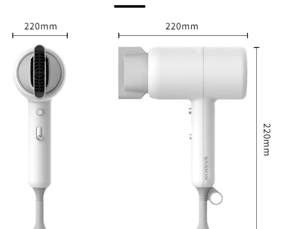 Белый мощный Фен для волос для парикмахерских, парикмахерских, салонов, инструментов, фен, низкий фен для путешествий, дома, отеля, фен для волос