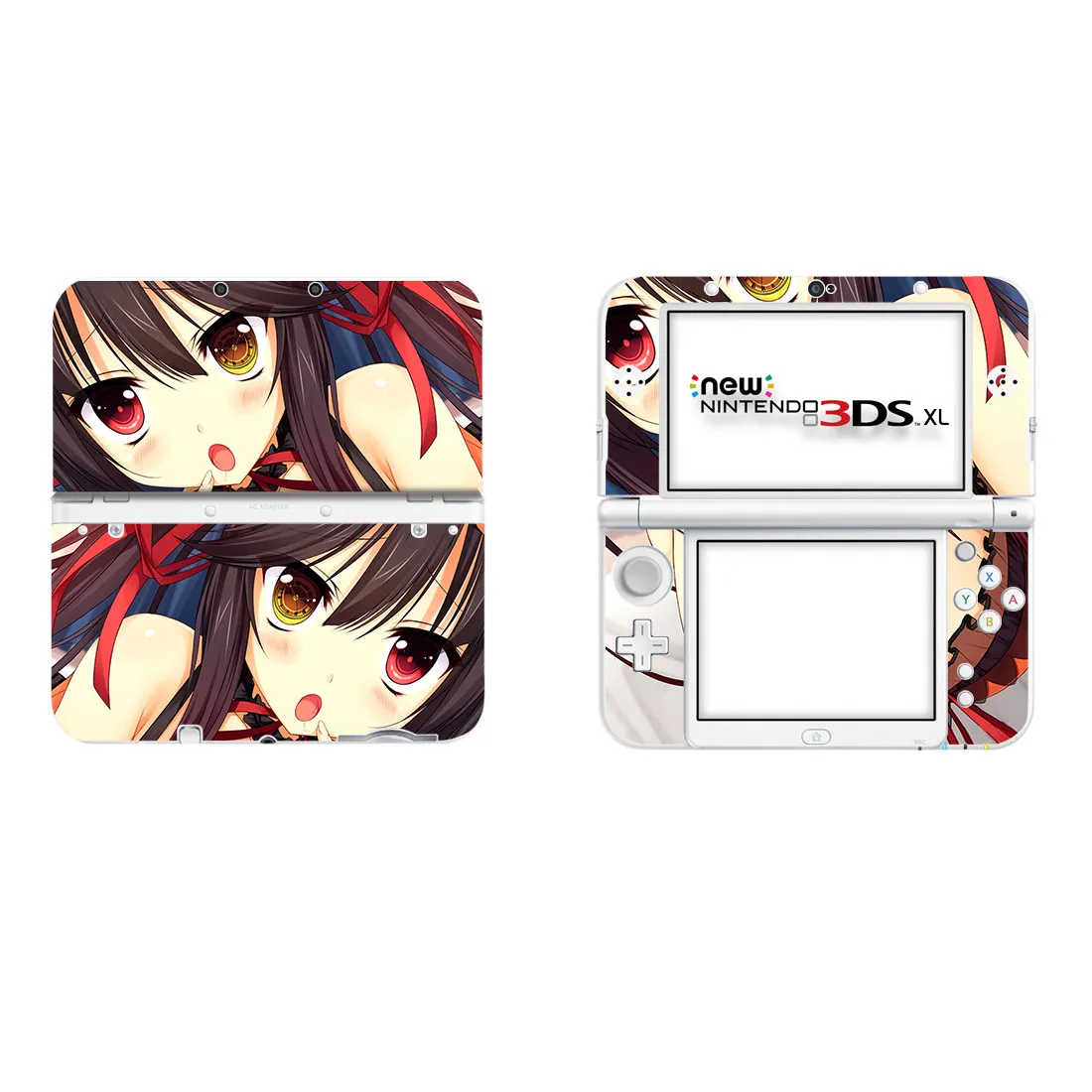 Аниме милая девушка полное покрытие наклейка Кожа Наклейка для NEW 3DS XL Скины Наклейка s для NEW 3DS LL Виниловый протектор кожи наклейка