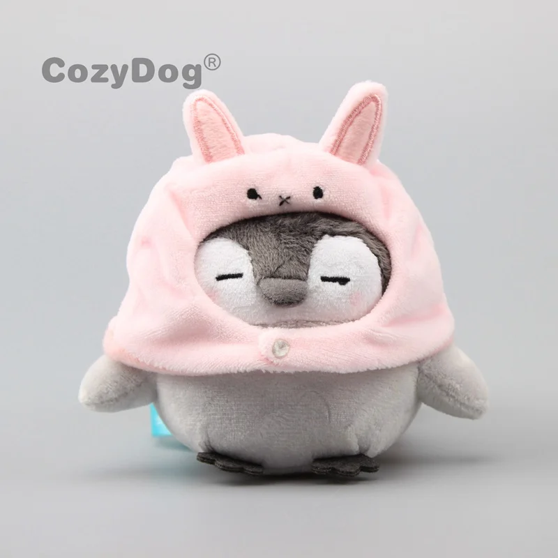 Kawaii мягкие игрушки животные кукла детский подарок Очаровательная косметичка красивые открытки держатель положительная энергия мягкая игрушка-пингвин игрушка - Цвет: With Pink Hat 11cm
