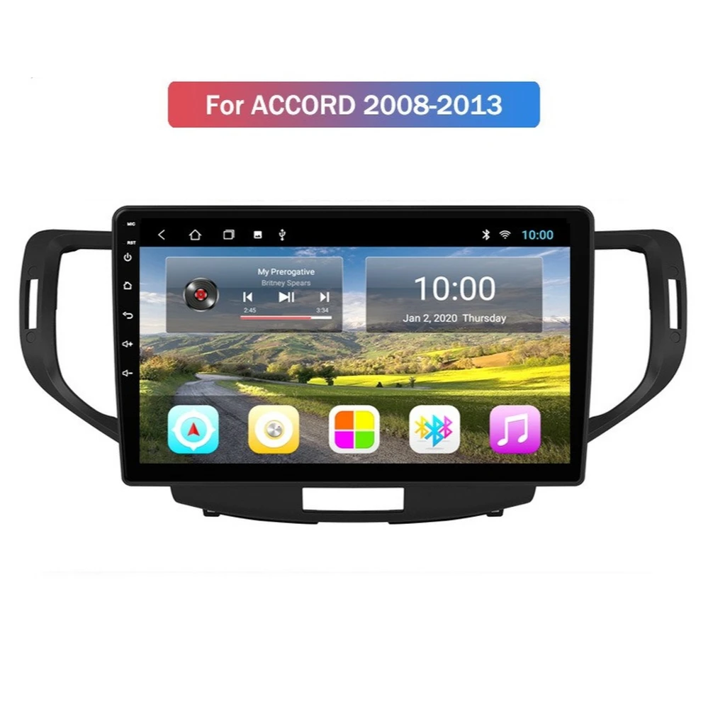 Автомобильный мультимедийный плеер Android 10 0 с GPS-навигацией для Honda ACCORD 2008-2013 Wifi 4G DSP