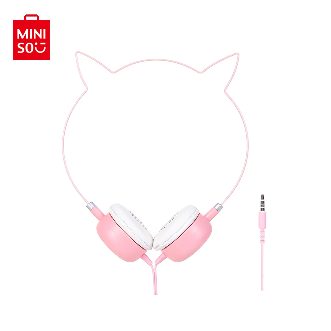 MINISO Cat Ear Headphones Girls Cute 