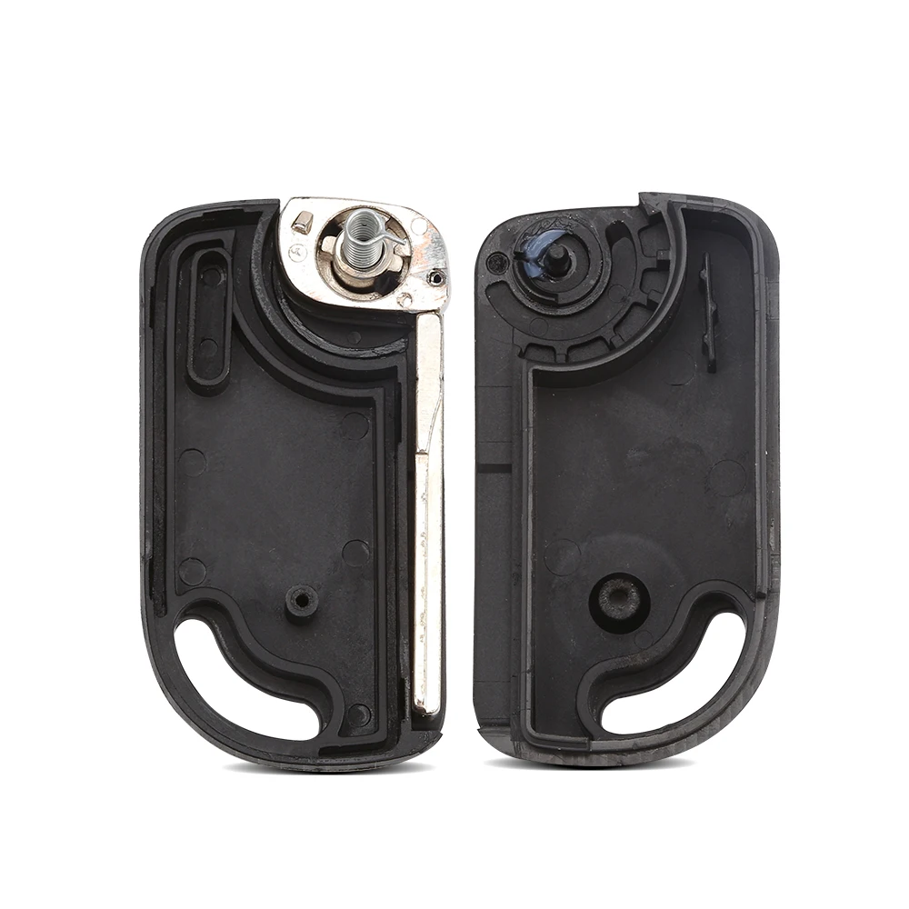 WhatsKey 10x For VW Volkswagen Sagitar Remote Car key Shell Transponder Auto Case Cover Folding Uncut HU66 Blade For Brazil Mark