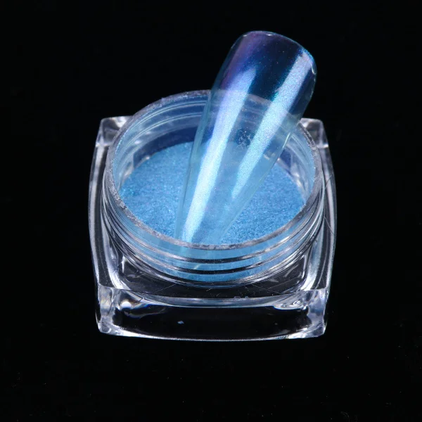 0,5 г хромированный Блестящий Порошок для ногтей ледяной прозрачный зеркальный гель пигмент сияющая Волшебная пыль маникюрный Dip порошок 12 цветов LAJK01-12 - Цвет: JK11
