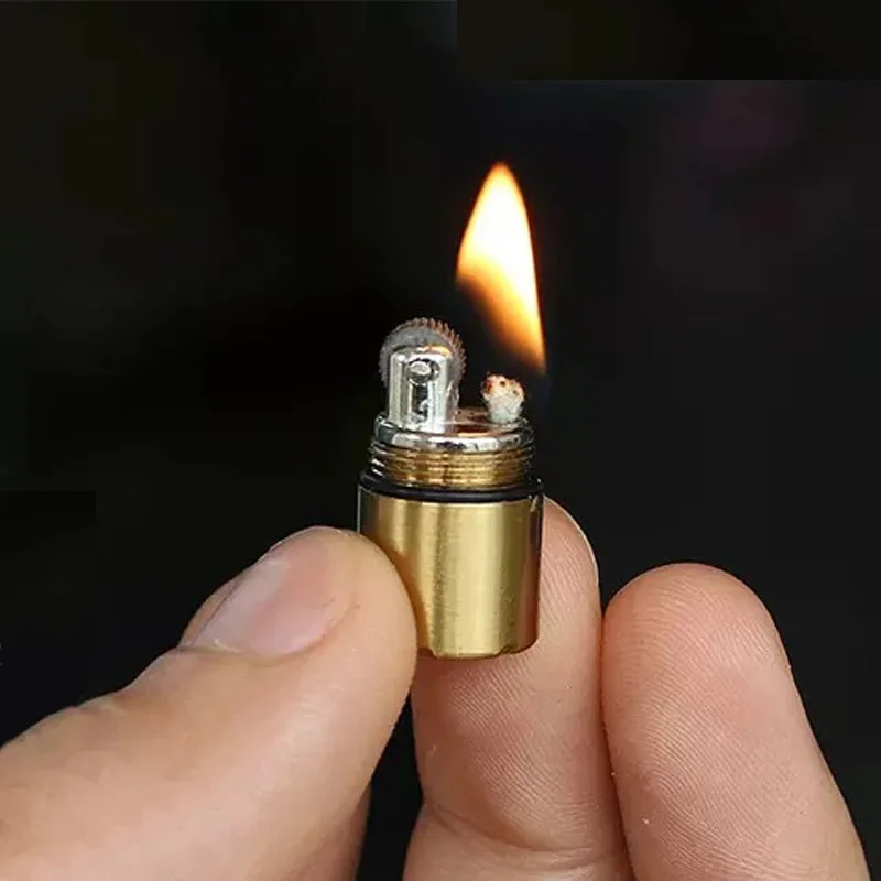 

chain keyring Lighter Cigar key survive Capsule Kerosene oil fluid petrol keychain torch refill Cigarette Gasoline ring