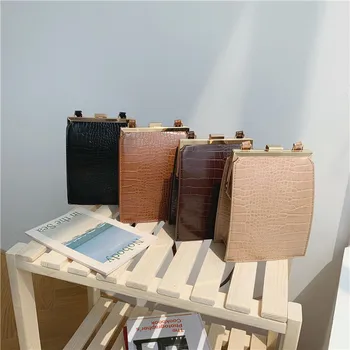 

Clip Mini Women Handbag 2019 New Alligator Crocodile Pattern Casual Brand Crossbody Bag Small Quality Shoulder Messenger Bag