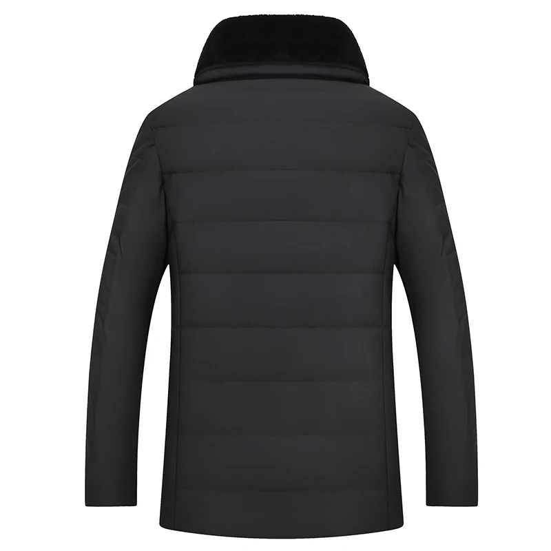 8XL размера плюс одежда зимняя куртка мужская теплая Повседневная парка хлопок