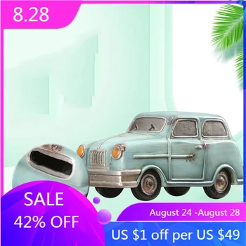 

Retro Classic Car Model Decoration Crafts Creative Resin Souvenir Gift Shop Living Room Home Decoration Accessories