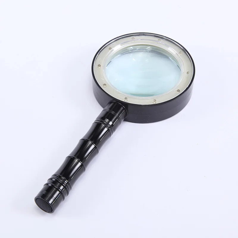 Ручная подсветка пожилым людям газета увеличительное стекло для чтения с