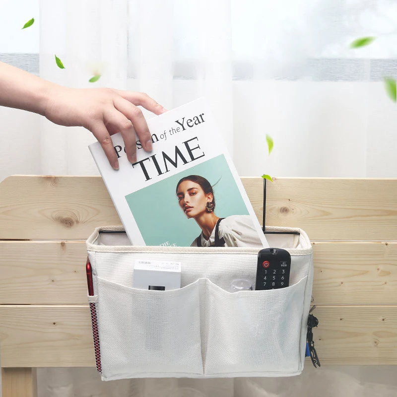 Hanging Bag Bedside Bunk Bedside Cloth Hanging Bag Bedside Storage Organizer Bed Desk Bag Pouch Organizer With Hook Bed Pockets