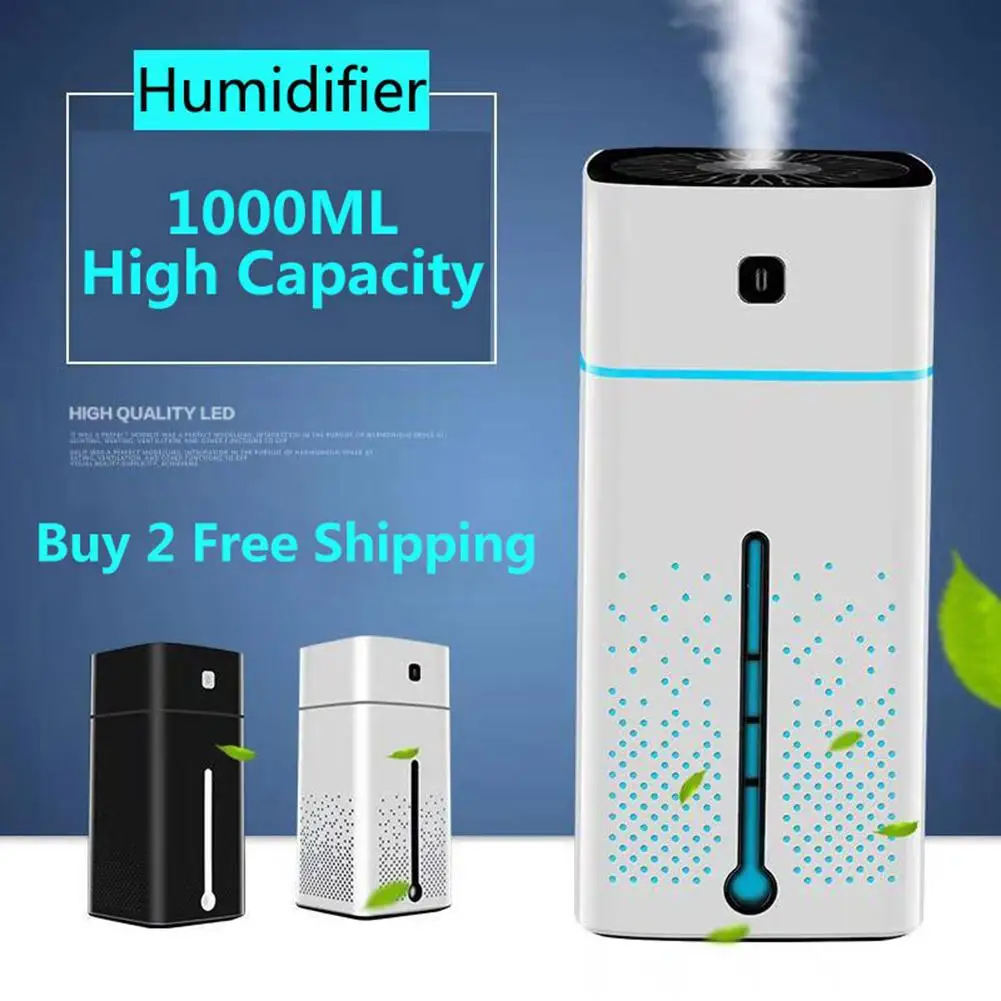 

1000ml Air Aromas Humidifier USB Ultrasoni Purifier Atomizer Home Mist Diffuser