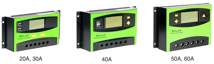 PWM 40A солнечная панель контроллер заряда три зарядки домашняя система питания