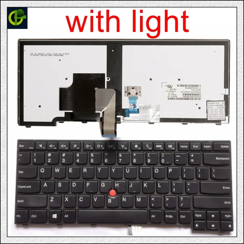 

Original Backlit English Keyboard for lenovo ThinkPad L440 L450 L460 L470 T431S T440 T440P T440S T450 T450S e440 e431S T460 US
