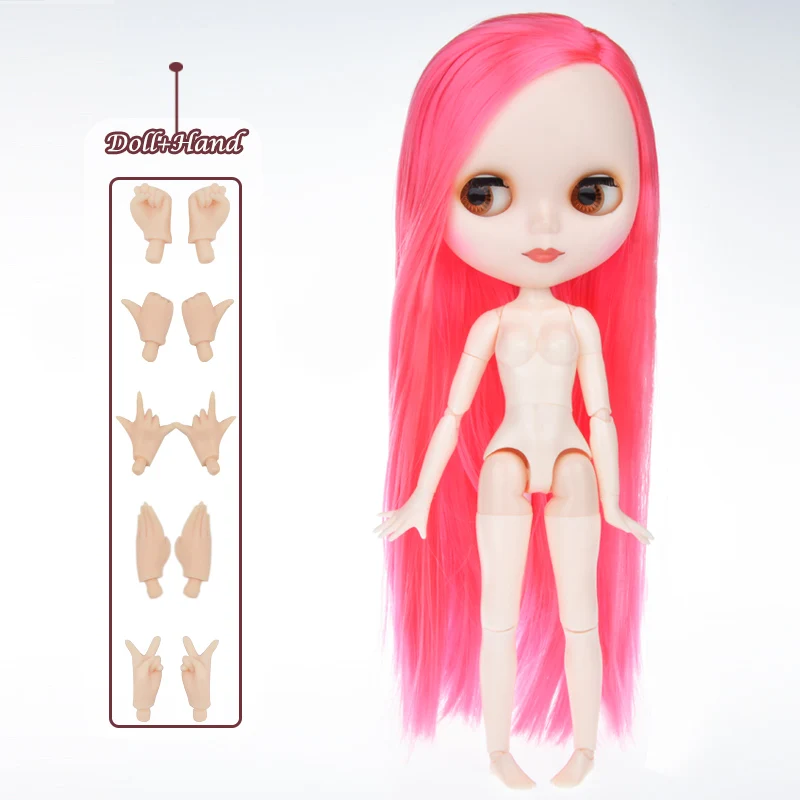 Blyth кукла Blyth матовое лицо матовая белая кожа 1/6 BJD шарнирная кукла ручной набор пользовательские куклы для девочек подарок для коллекции кукол - Цвет: Matte Face 3-HNBL14