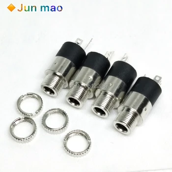 

10Pcs PJ392 3.5MM Stereo Female Sockect Jack with Screw 3.5 Audio Headphone Connector PJ-392 Cylindrical Socket