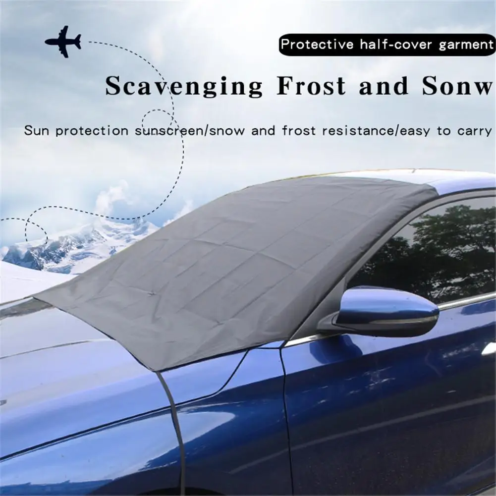 

Upgrade Version Car Windshield Snow Cover Ice Removal Wiper Visor Protector Sunscreen Heat Insulation
