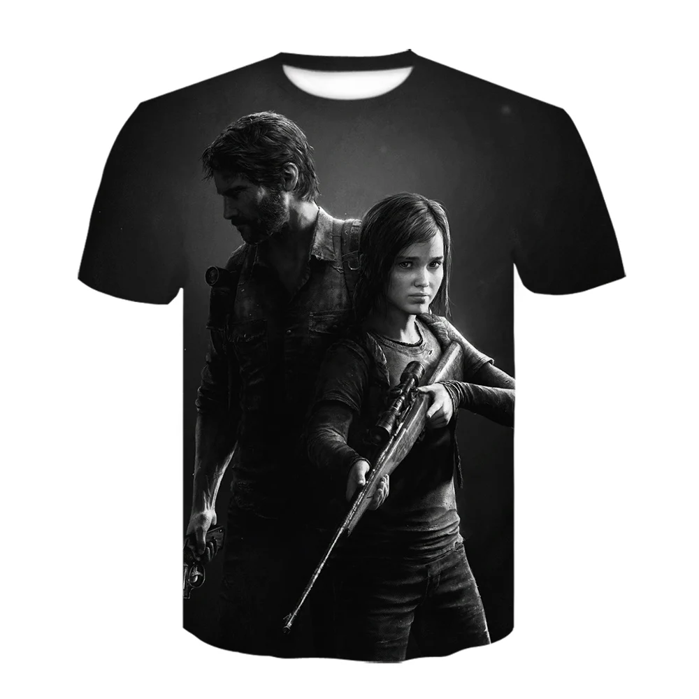 The last of us 2 футболка с 3D принтом модная высокое качество дизайн игры короткий рукав