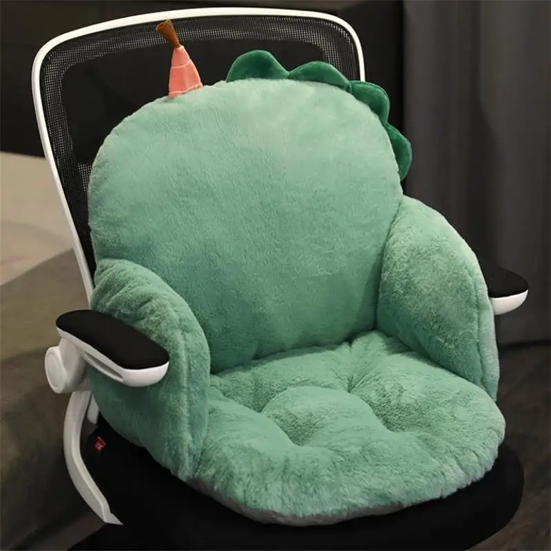 green cushions Cute Cartoons Back Pillows Plush Chair Cushion Animal Child Seat Cushion Sofa Soft Mat Office Cushion Nap Pillow Birthday Gift outdoor patio cushions