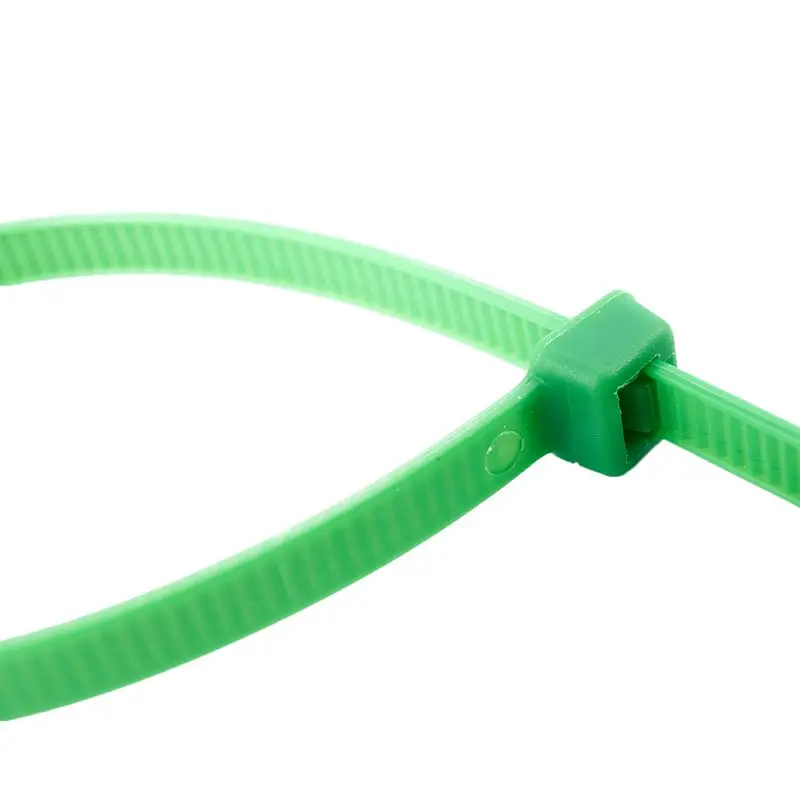 Top-4.8mm x 200mm Green Zip Cable Tie- Pack of 100