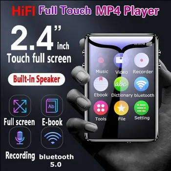 

MP3 player Bluetooth 5.0 touch screen 2.4 inch built-in speaker 8/16G with e-book radio recording video player Mp 4 UP TO 128g