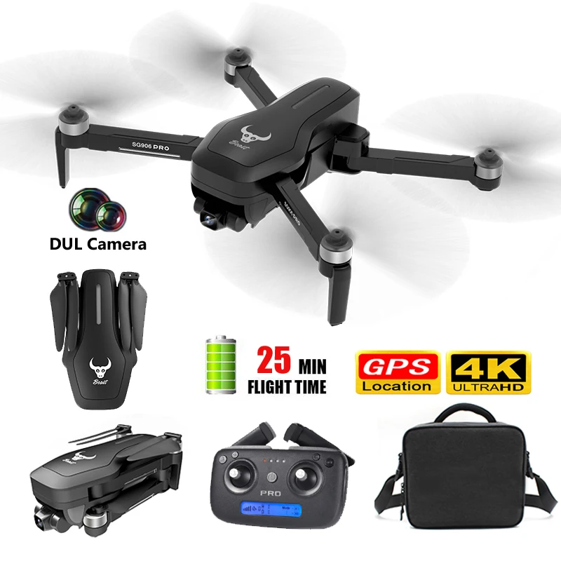 SG906pro Gps Бесщеточный 4k Радиоуправляемый Дрон со стандартным Wi Fi Fpv Механическая